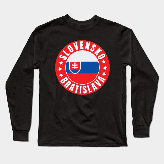 Bratislava Long Sleeve T-Shirt by footballomatic